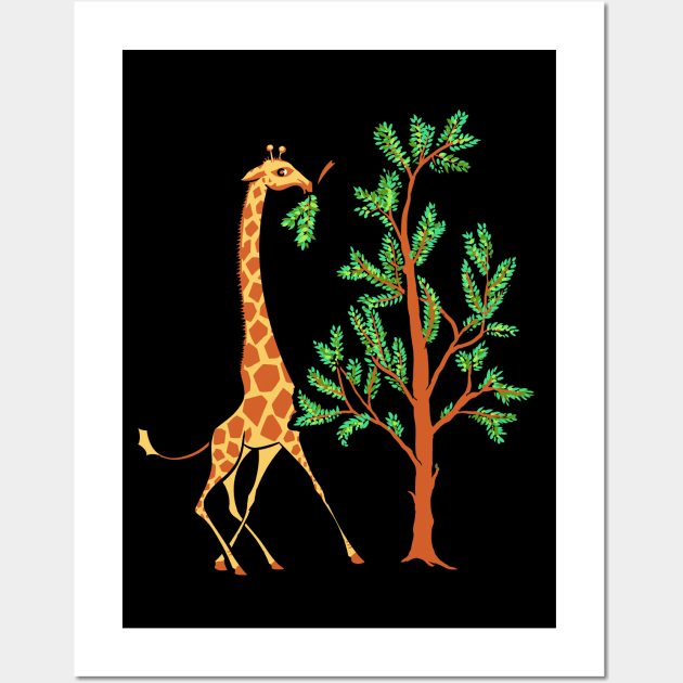 Vintage Giraffe Wall Art by Ellador